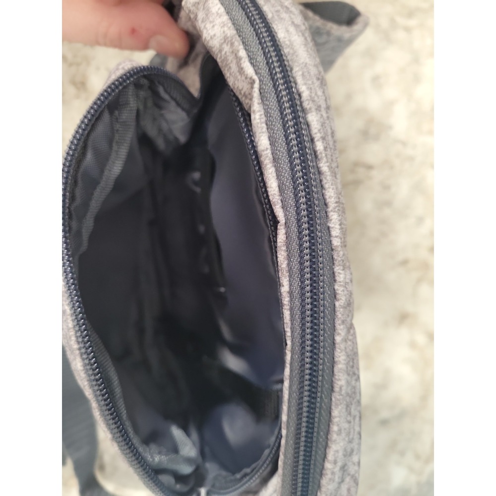 Adidas Gray Heather Crossbody Sling Bag Travel Waist Pack Unisex - Picture 5 of 9